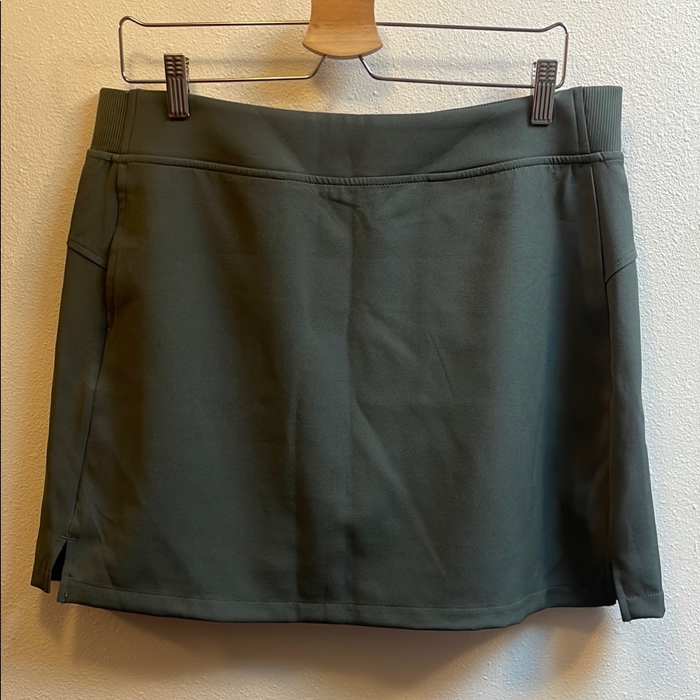 Dark Green Sporty Skort